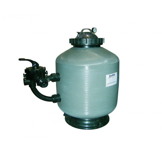 Certikin Vision Filter 30" (760mm) Side Mount complete with Multiport & Pressure Gauge