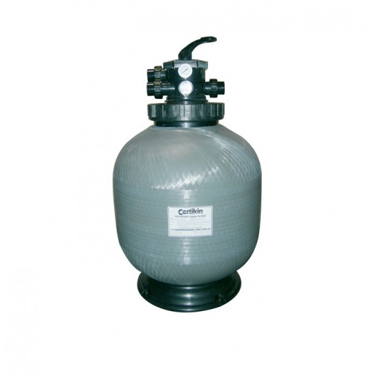 Certikin Vision Filter 24" (600mm) Top Mount complete with Multiport & Pressure Gauge