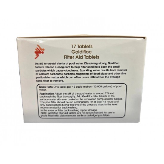 Goldifloc Swimming Pool Clarifier Sparkle Filter Aid Tablets