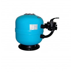 Lacron 18" Side Mount Filter with 1.5" Valve & Pressure Gauge