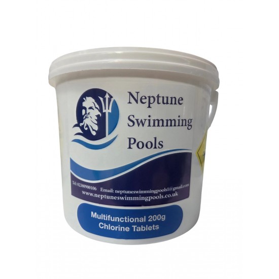Neptune 200g Multifunctional Chlorine Tablets - 2kg
