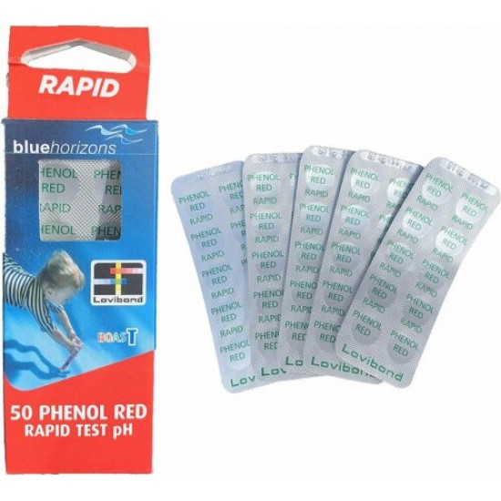 Blue Horizons Phenol Red pH Test Tablets  - Pack of 50