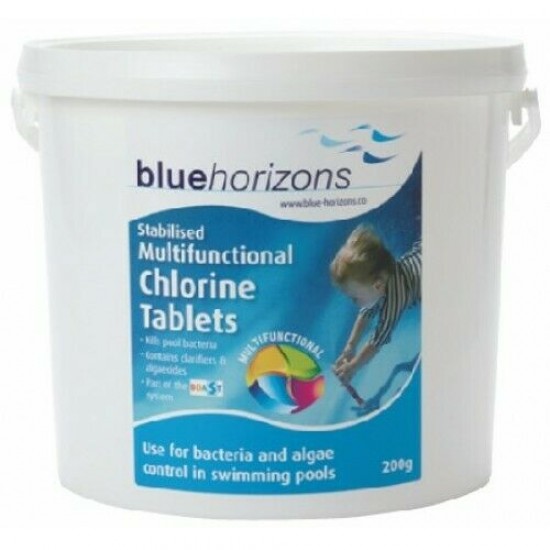 Blue Horizons Multi functional 200g Chlorine Tablets - 5kg